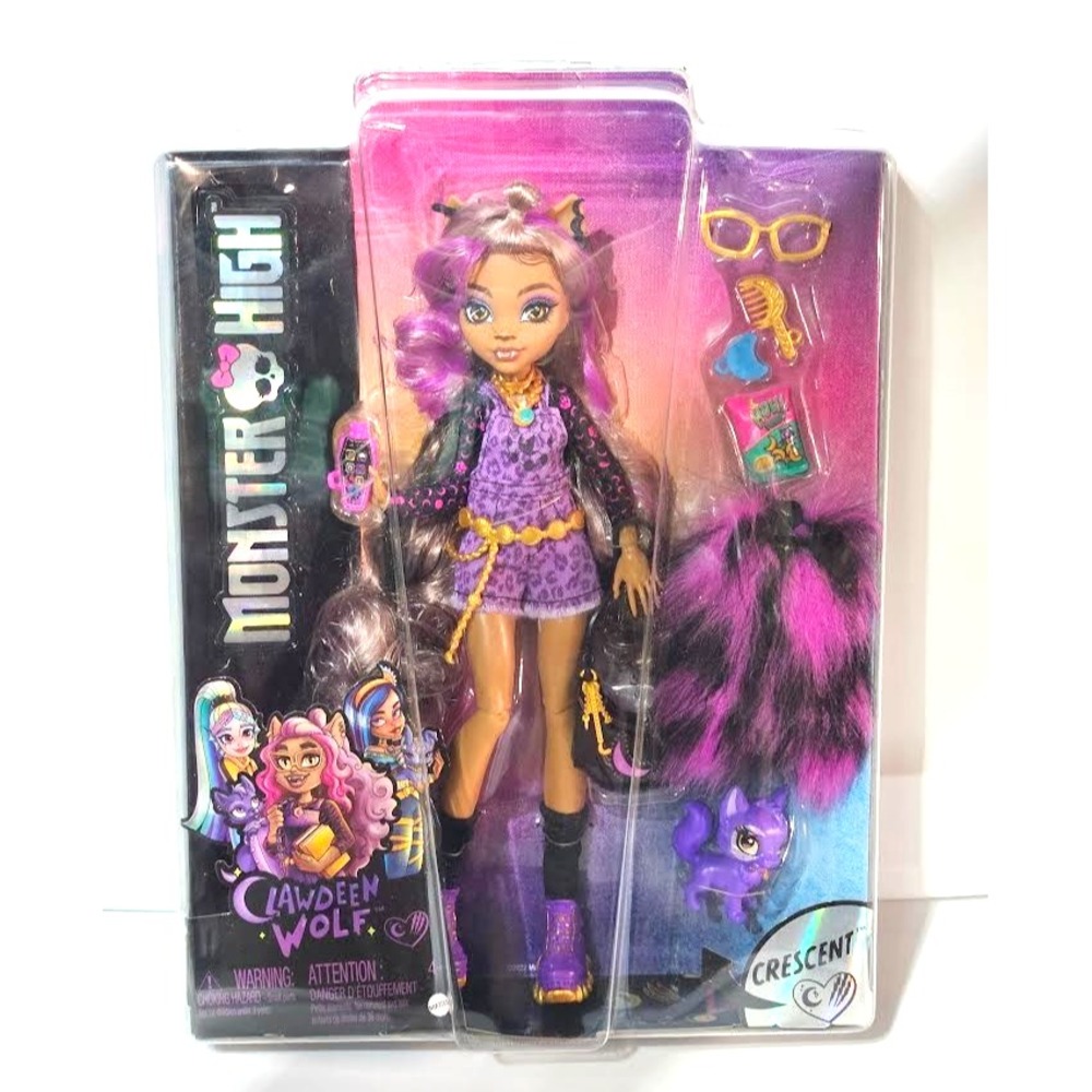 Monster High Clawdeen Wolf Doll And Crescent With Accessories